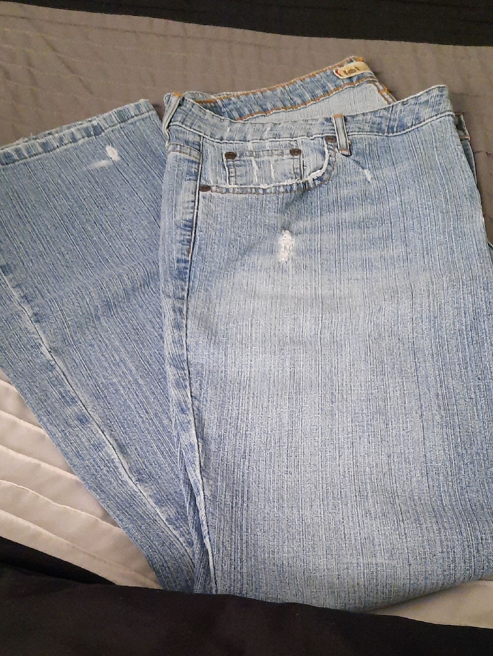 Light Wash Distressed Jeans